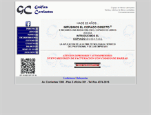 Tablet Screenshot of graficacorrientes.com.ar